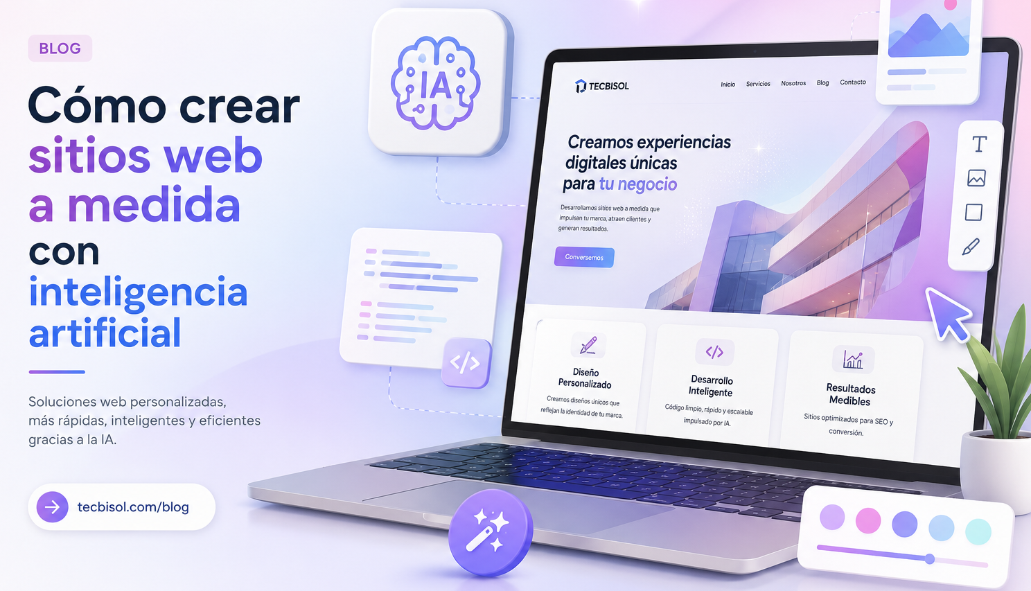 Cómo crear sitios web a medida con inteligencia artificial