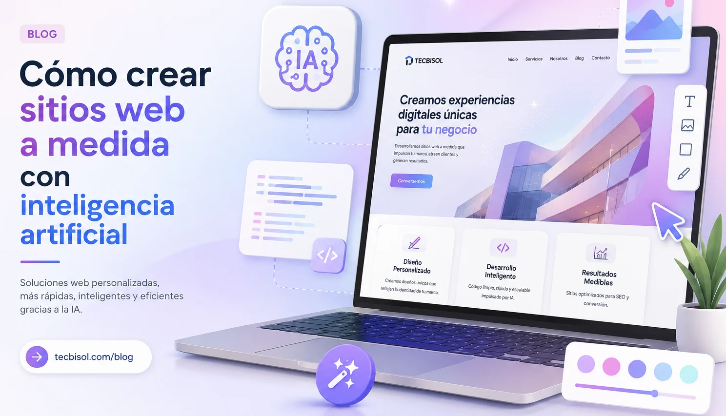 Cómo crear sitios web a medida con inteligencia artificial