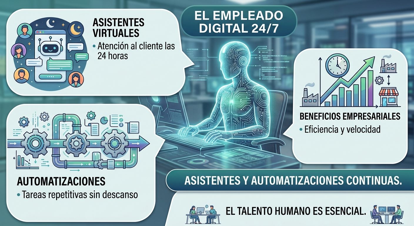 Asistentes virtuales y automatizaciones 24/7